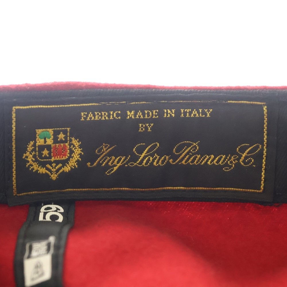 SUPREME(シュプリーム) 11AW × Loro Piana × NEW ERA BOXLOGO WOOL CAP ×ロロピアーナ×ニューエラ ボックスロゴ ウール キャップ 帽子 レッド