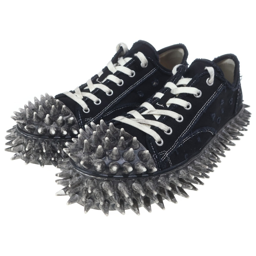 doublet(ダブレット) 26SS DIRTY SPIKE TOE CAP CANVAS SNEAKER ダーティー スパイク トゥ キャップ キャンバス スニーカー 26SS76FT67