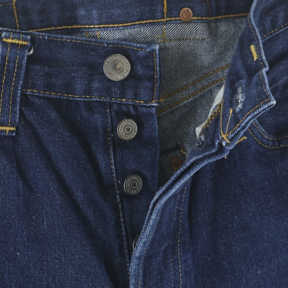 Levi's(リーバイス) 90S 201XX ボタン裏555 BIG E バックルバック バレンシア製 ボタンフライデニムパンツ ジーンズ インディゴ