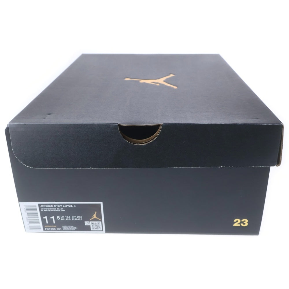 NIKE(ナイキ) JORDAN STAY LOYAL 3 ジョーダン ステイ ロイヤル 3 ミドルカットスニーカー ブラック/ホワイト/レッド US11.5/29.5cm FB1396-101