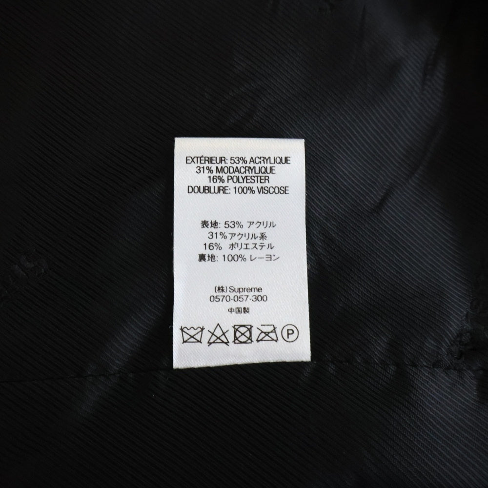 SUPREME(シュプリーム) 21AW Bandana Faux Fur Bomber Jacket バンダナ柄 ジップアップ ボンバージャケット ブラック