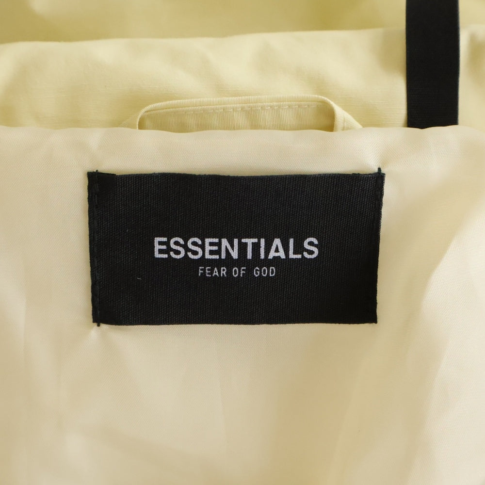 FEAR OF GOD ESSENTIALS(フィアオブゴッド エッセンシャルズ) Zip up puffer jacket ジップアップ スタンドネック パファージャケット イエロー