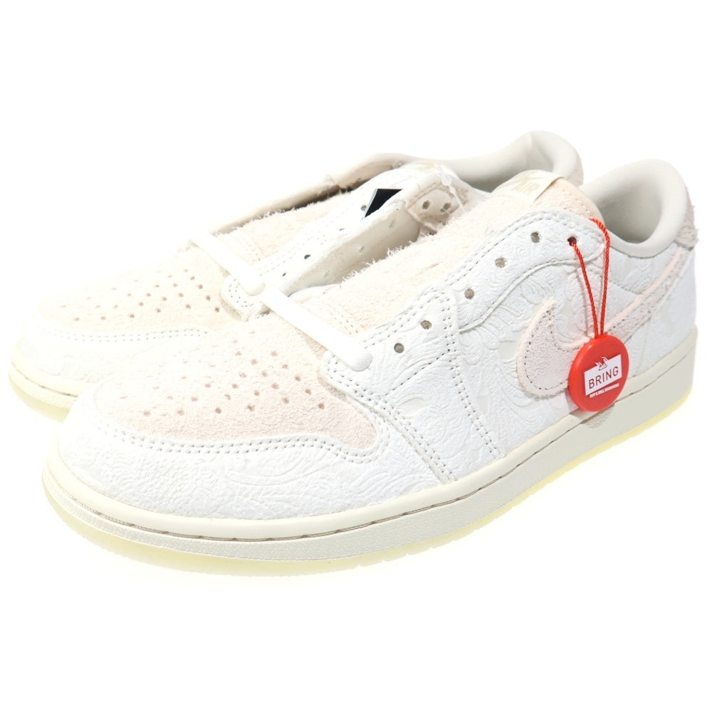 NIKE(ナイキ) × CHRIS PAUL AIR JORDAN 1 LOW OG クリス ポール エアジョーダン1 ローカット スニーカー ホワイト US8.5/26.5cm FZ0455-200