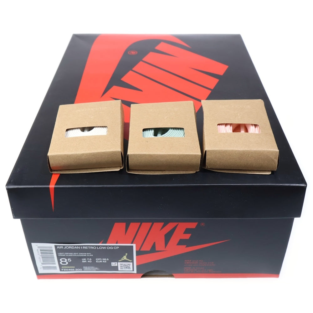 NIKE(ナイキ) × CHRIS PAUL AIR JORDAN 1 LOW OG クリス ポール エアジョーダン1 ローカット スニーカー ホワイト US8.5/26.5cm FZ0455-200