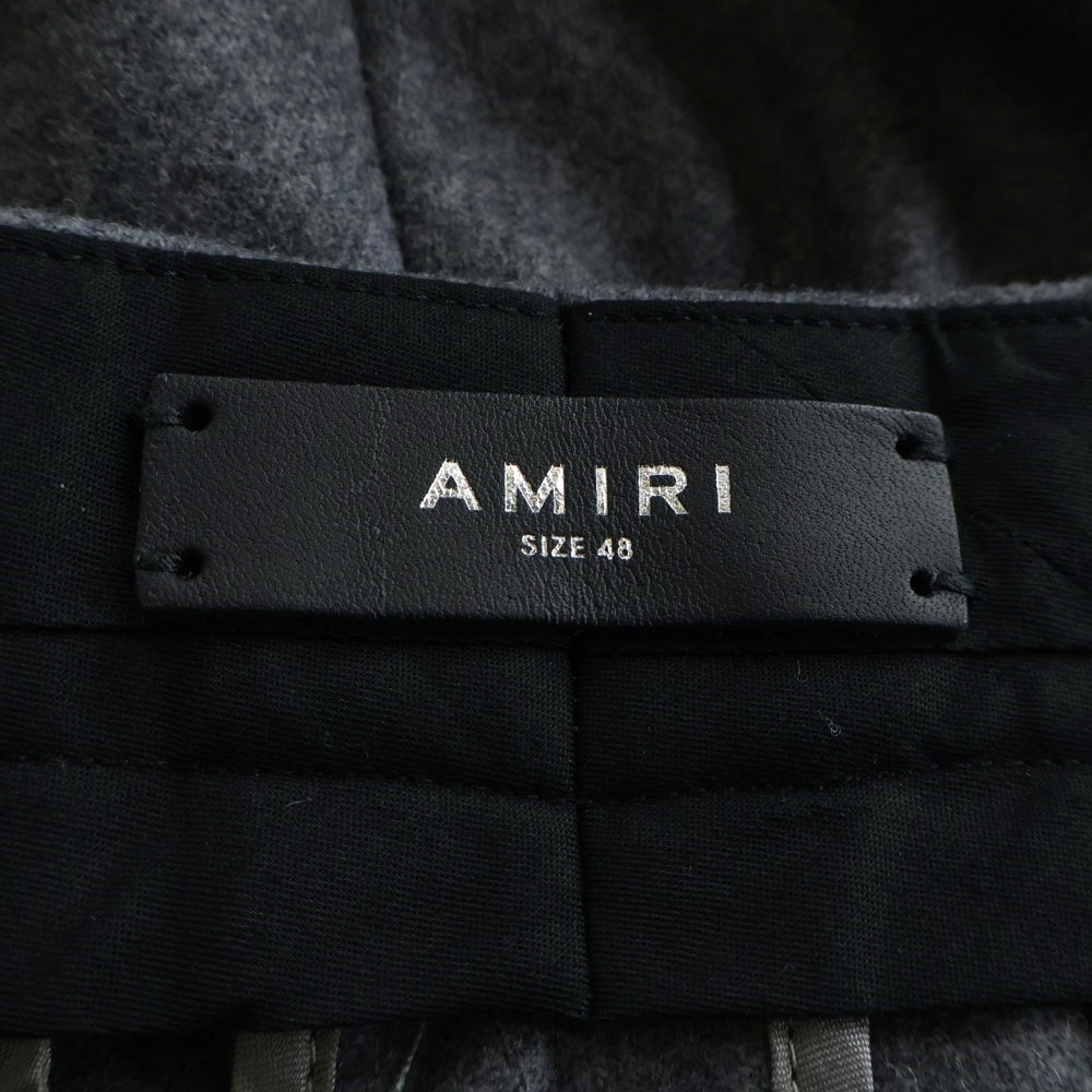 AMIRI(アミリ) WOOL FLANNEL FLARE PANTS ウール フランネル フレア パンツ グレー SR3KA0040SMRW005