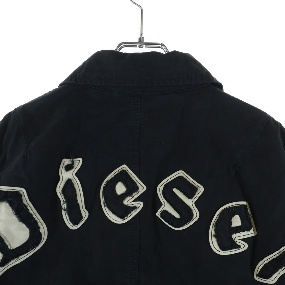DIESEL(ディーゼル) LAKER WOW JACKET ボタンアップコットンブルゾンジャケット ブラック A17447