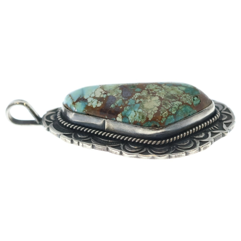 INDIAN JEWELRY(インディアンジュエリー) Gary Reeves ゲイリーリーブス ナバホ族 ターコイズ ペンダントトップ ブルー/シルバー レディース