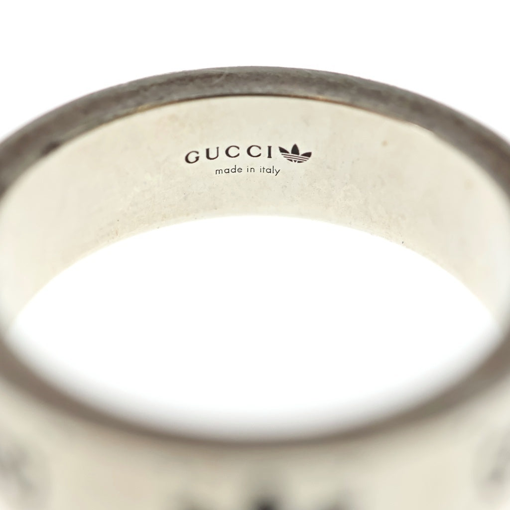 GUCCI(グッチ) × adidas アディダス エングレービングリング シルバー