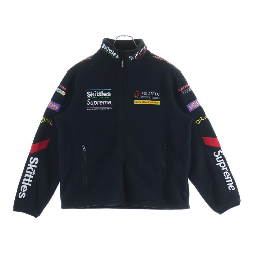 SUPREME(シュプリーム) 21AW Skittles Polartec Jacket スキットルズ ポーラーテック フリースジャケット ブラック