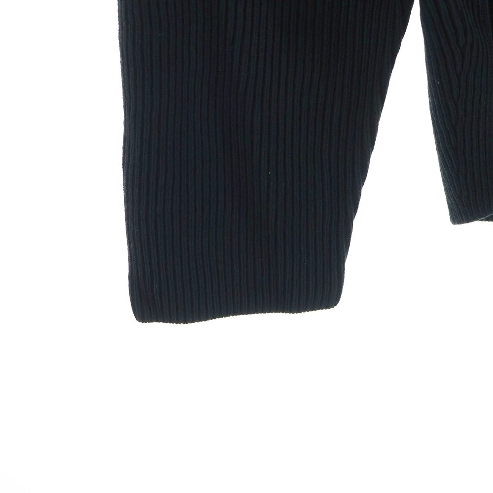 AURALEE(オーラリー) 18SS SUPER HARD TWIST RIB KNIT V-NECK PO Vネックニットセーター ブラック A8SV05TR