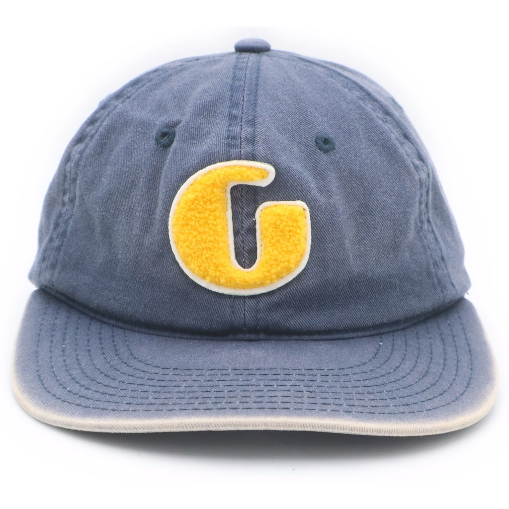 GALLERY DEPT.(ギャラリーデプト) Ol G Cap ロゴパッチデザイン シックスパネルキャップ 帽子 ネイビー