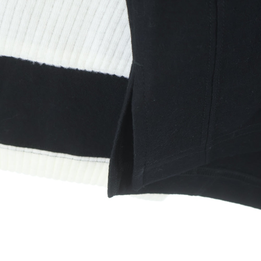 White Mountaineering(ホワイトマウンテニアリング) 24AW HOCKEY SHIRTS アーム ボーダー ウール カットソー ブラック WM2473521