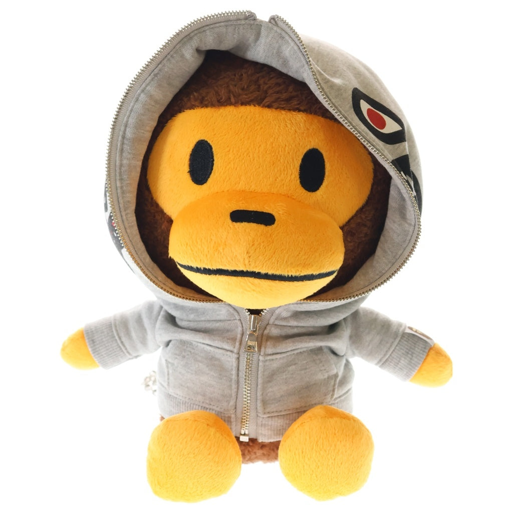 A BATHING APE(アベイシングエイプ) BABY MILO ベビーマイロ ぬいぐるみ リュック バックパック ブラウン/グレー