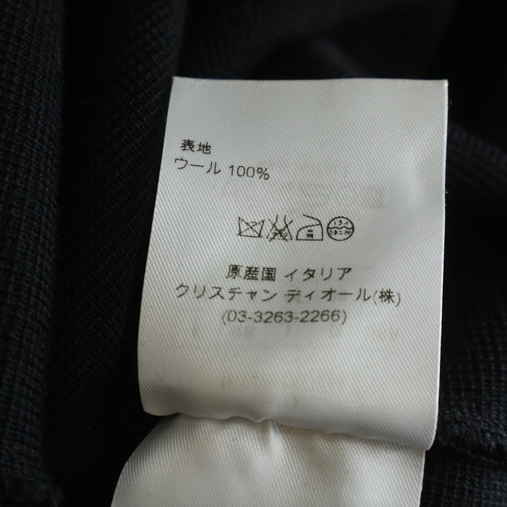 Christian Dior(クリスチャンディオール) Ruffle Sleeves Wool Dress 袖フリル ウール ワンピース ブラック レディース 1A24651AM544