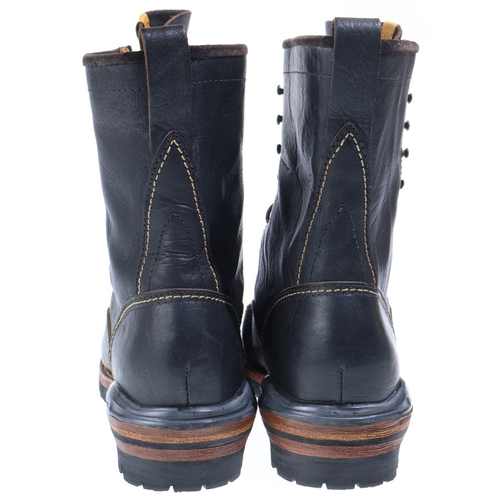 VISVIM(ヴィスヴィム) レザー ロガー ブーツ ブラック