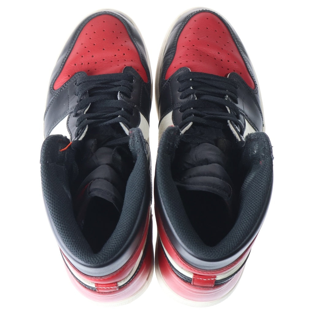 NIKE(ナイキ) AIR JORDAN 1 RETRO HIGH OG BRED TOE エアジョーダン1 ブレッドトゥ ハイカットスニーカー レッド/ブラック US11/29cm 555088-610