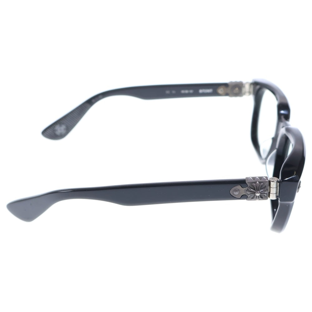 CHROME HEARTS(クロムハーツ) SITONIT CHプラステンプルウェリントンサングラス アイウェア ブラック/シルバー
