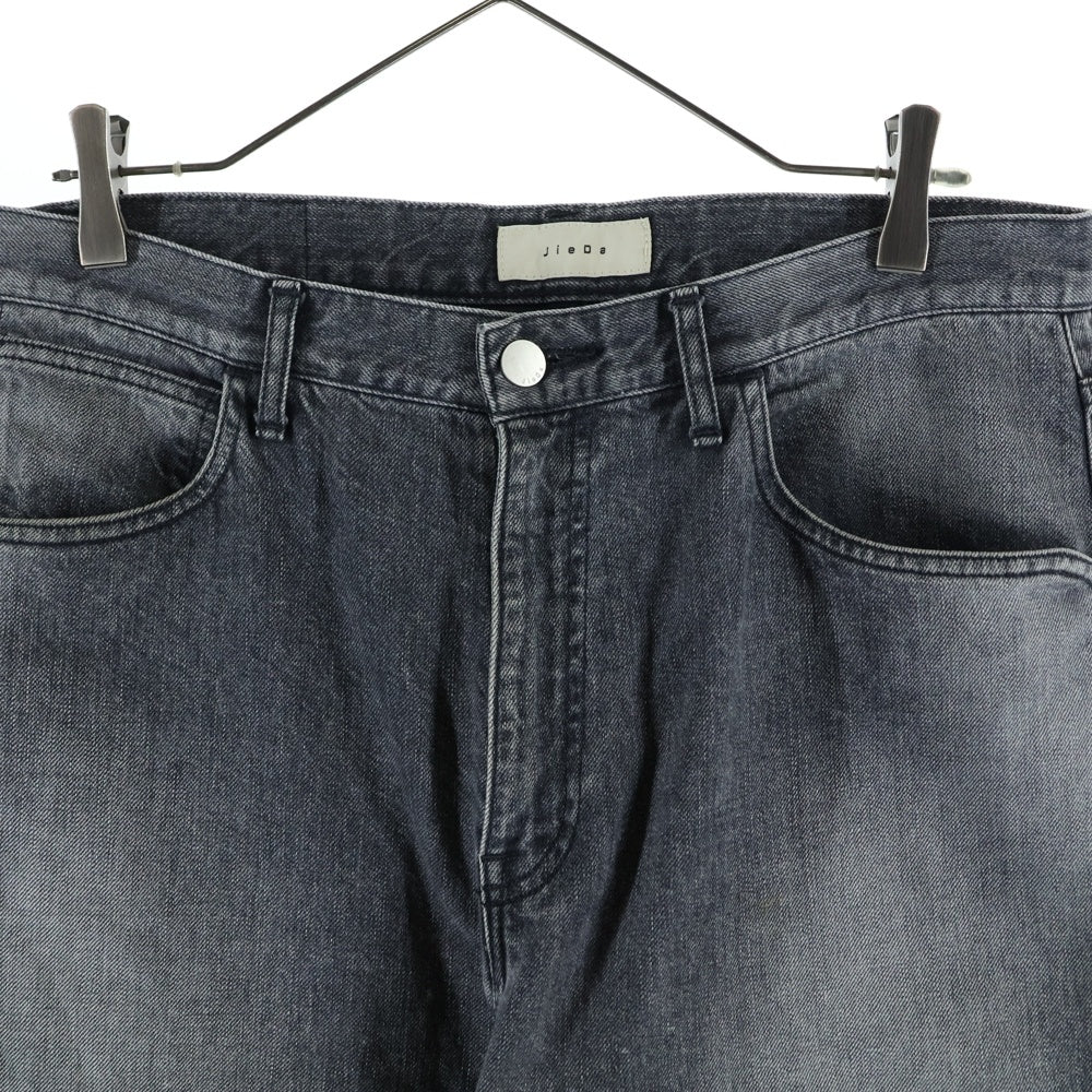 Jieda(ジエダ) 9AW 2WAY FLARE DENIM PANTS レイヤード フレア デニム パンツ グレー Jie-19AW-PT10