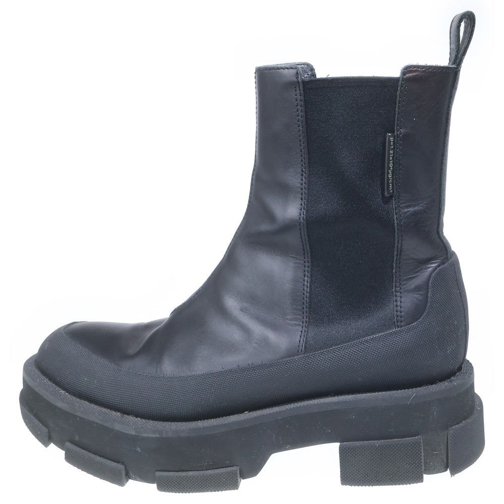 BOTH(ボス) GAO PLATFORM CHELSEA BOOTS プラットフォーム チェルシー レザー ブーツ ブラック GPH119-MB1CO