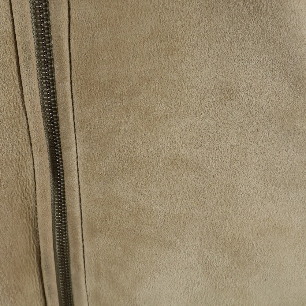 BRUNELLO CUCINELLI(ブルネロクチネリ) カシミヤ アームニット スエード レザー ムートン ジャケット ベージュ
