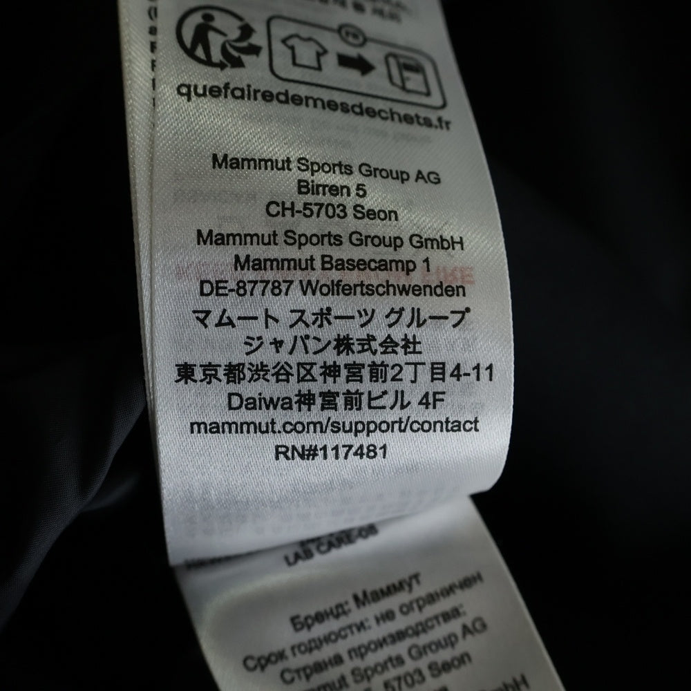 MAMMUT(マムート) Linard HS Thermo Hooded Jacket リナード ハードシェル サーモ フーデッド ジャケット パファー フーディジャケット ブラック 1010-32170