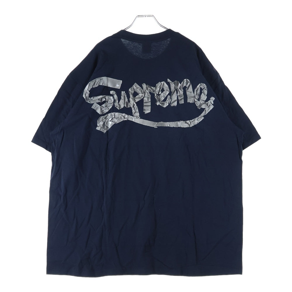 SUPREME(シュプリーム) 25SS Tape Tee テープ クルーネック カットソー 半袖Tシャツ ネイビー