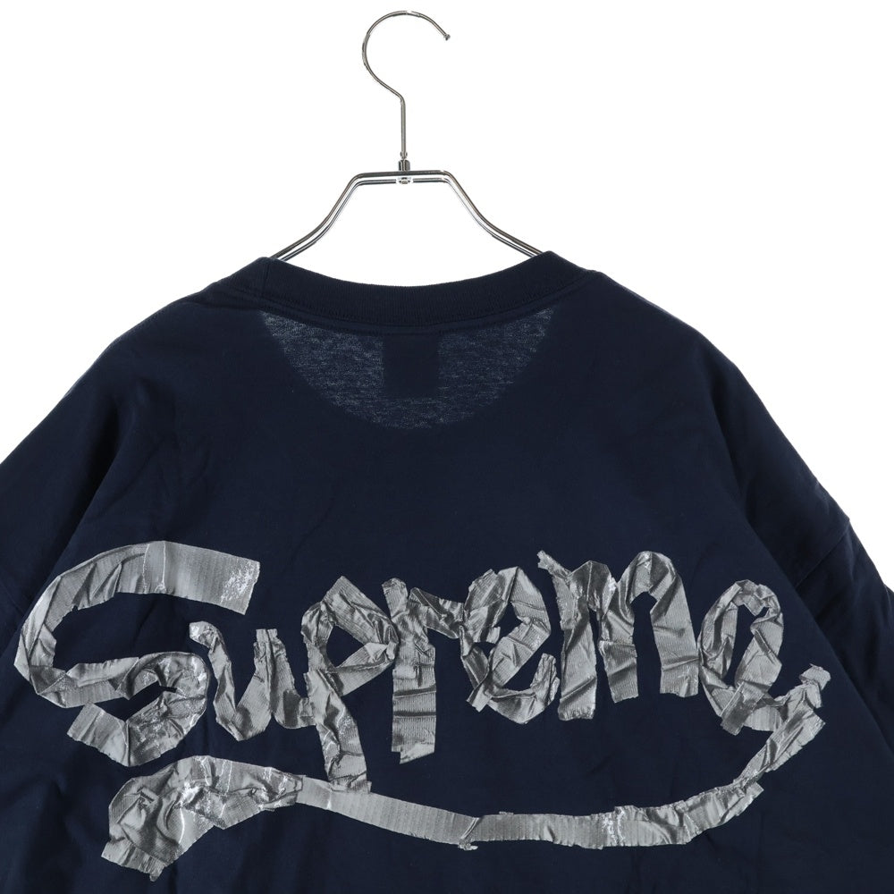 SUPREME(シュプリーム) 25SS Tape Tee テープ クルーネック カットソー 半袖Tシャツ ネイビー