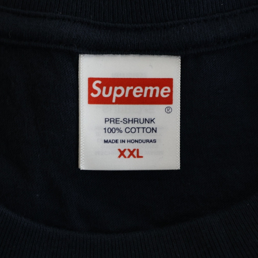 SUPREME(シュプリーム) 25SS Tape Tee テープ クルーネック カットソー 半袖Tシャツ ネイビー