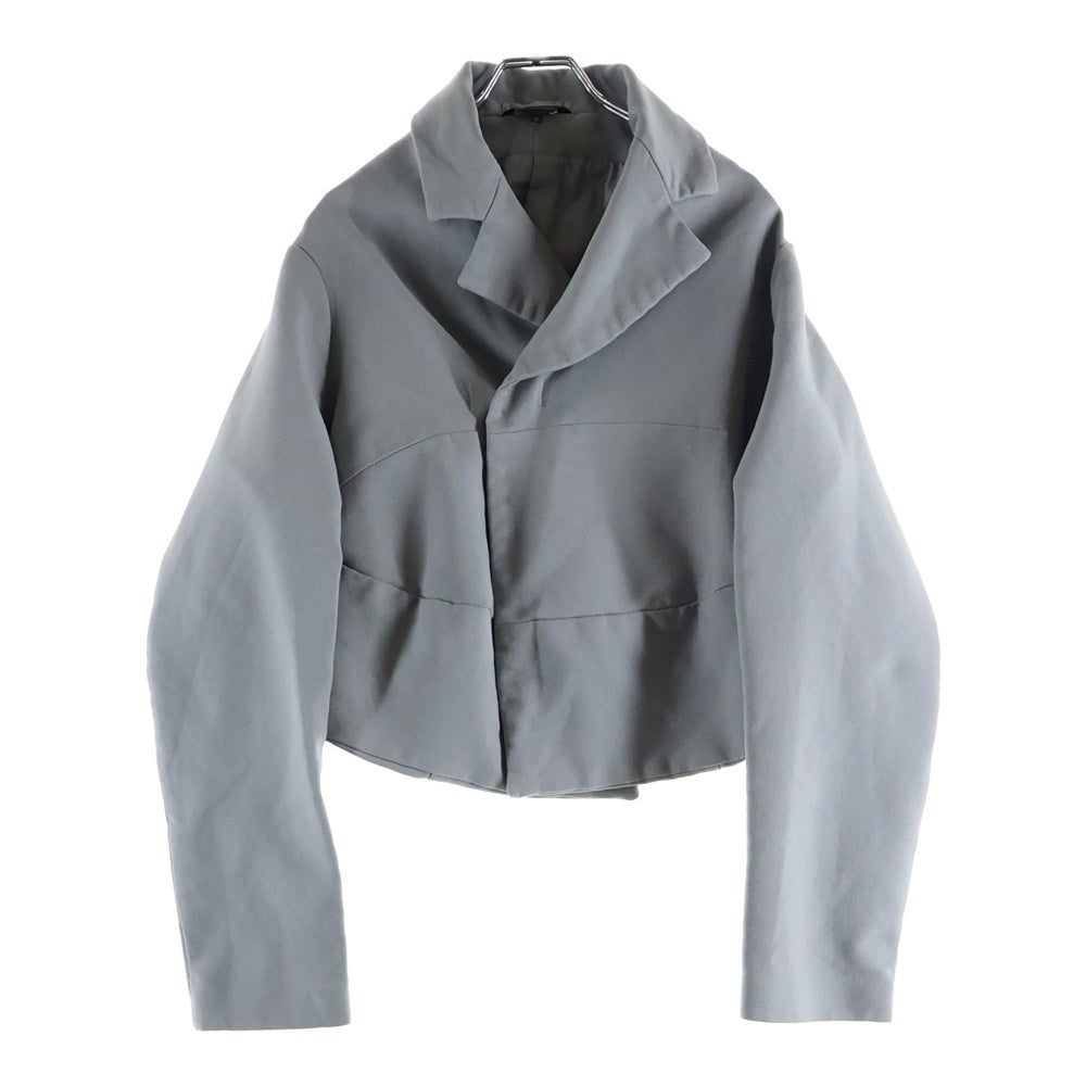 COMME des GARCONS(コムデギャルソン) 23SS AD2022 Esther Shrink-Resistant Deformed Over Jacket ポリ縮絨 変形 オーバー ジャケット レディース グレー GK-J030