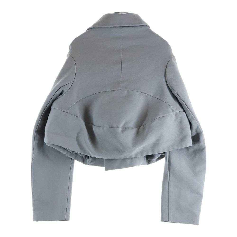 COMME des GARCONS(コムデギャルソン) 23SS AD2022 Esther Shrink-Resistant Deformed Over Jacket ポリ縮絨 変形 オーバー ジャケット レディース グレー GK-J030