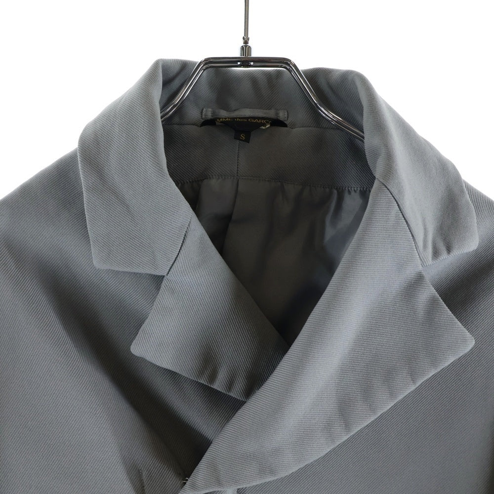 COMME des GARCONS(コムデギャルソン) 23SS AD2022 Esther Shrink-Resistant Deformed Over Jacket ポリ縮絨 変形 オーバー ジャケット レディース グレー GK-J030