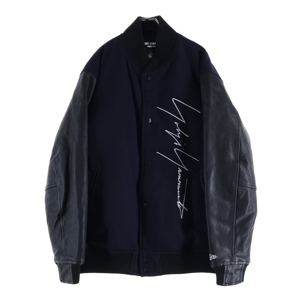 Yohji Yamamoto PRODUCE(ヨウジヤマモト プールオム) 18AW × NEW ERA Stadium Jacke スタジアム ジャケット スタジャン ネイビー HV-Y30-811