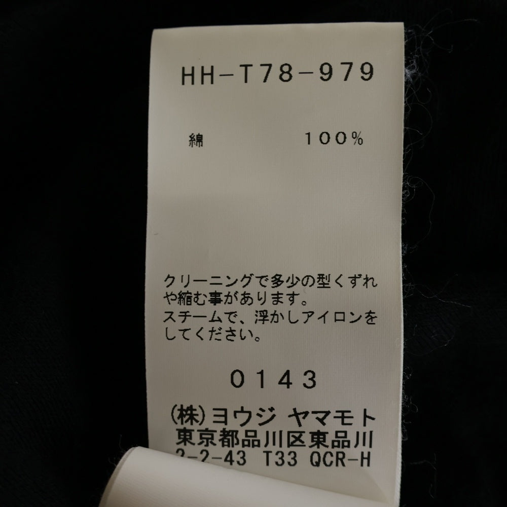 Yohji Yamamoto POUR HOMME(ヨウジヤマモト プールオム) 19SS ダブルフェイス ロングフーディ ブラック HH-T78-979