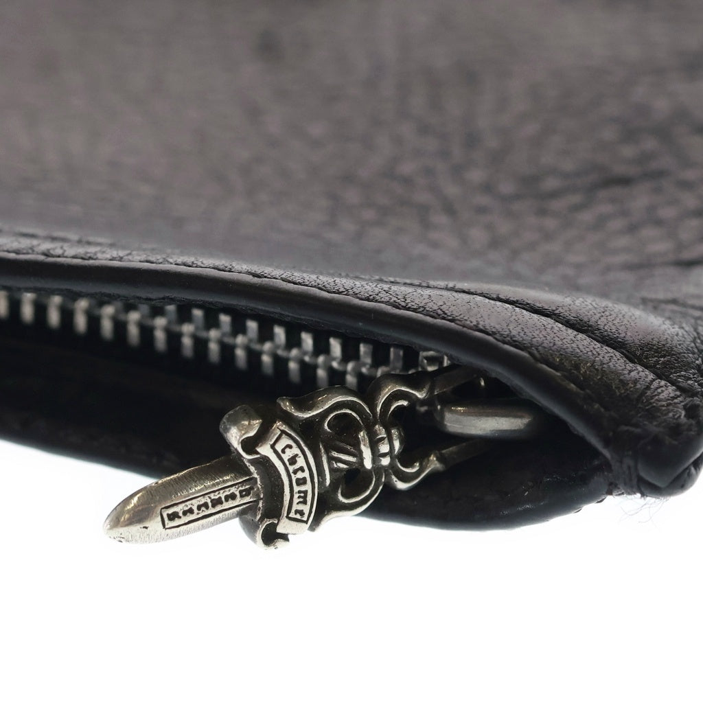 CHROME HEARTS(クロムハーツ) ZPR CHNG PURSE2 チェンジパース2 レザーコインケース ブラック