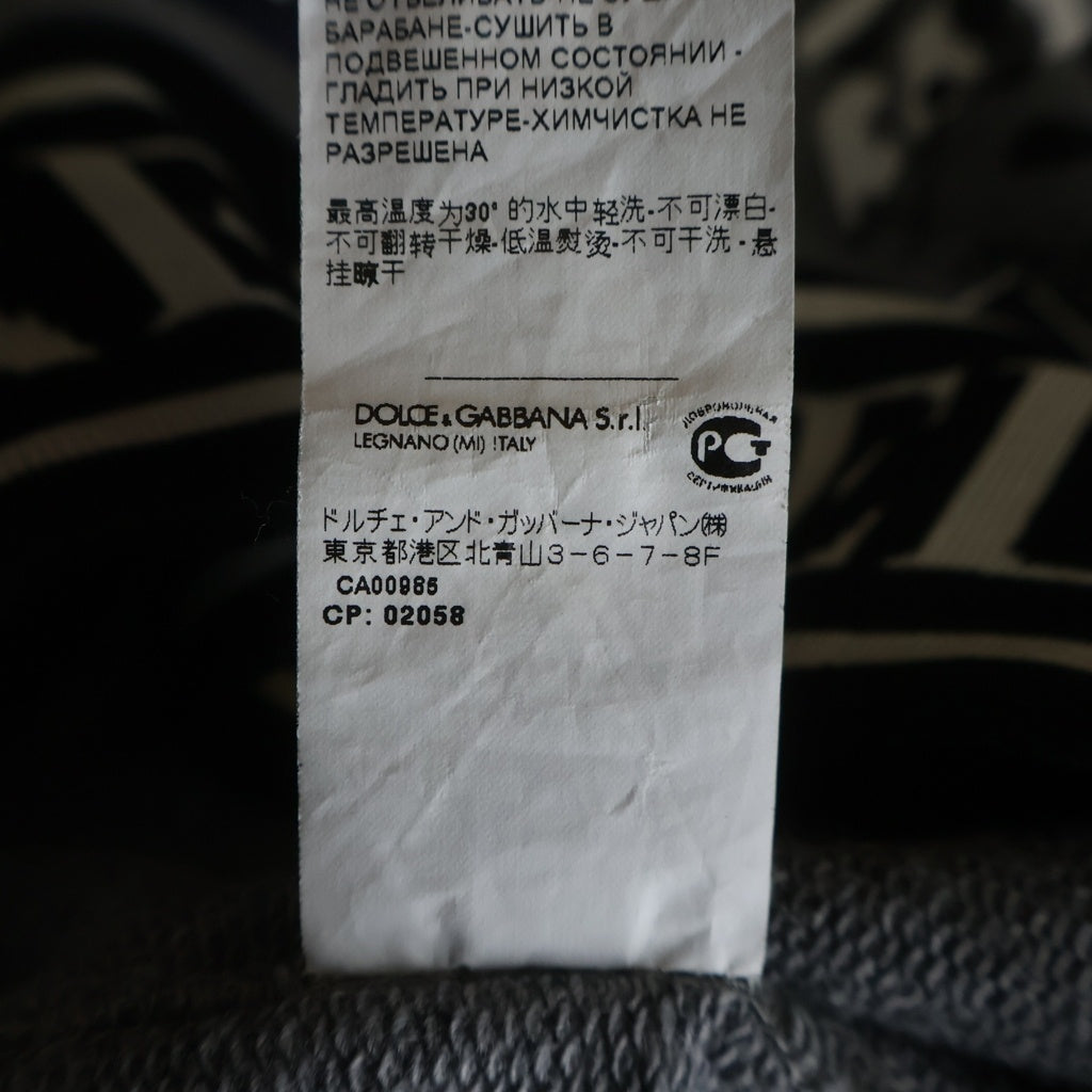 DOLCE & GABBANA(ドルチェアンドガッバーナ) グラフィック プリント スウェット トレーナー グレー G9MG6T