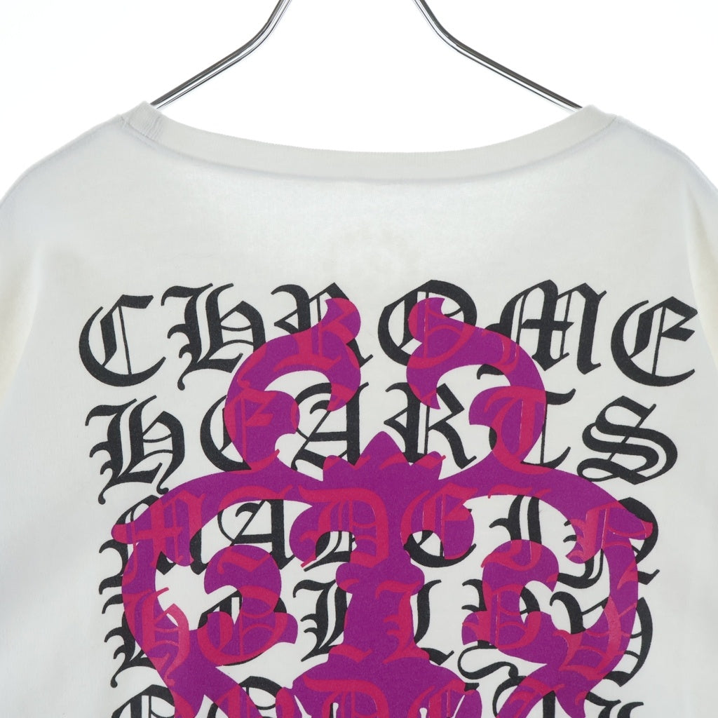 CHROME HEARTS(クロムハーツ) DAGGER EYE CHART SWTSHRT ダガーアイチャートスウェットトレーナー フローラルクロスプリント ホワイト