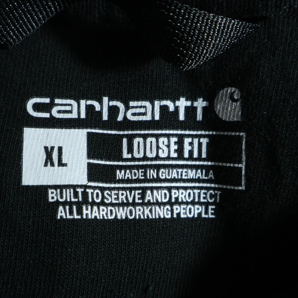 CARHARTT(カーハート) 24SS HOODED PULLOVER MIDWEIGHT SWEATSHIRT フーデッド プルオーバー ミッドウェイト スウェットシャツ ブラック TS0121
