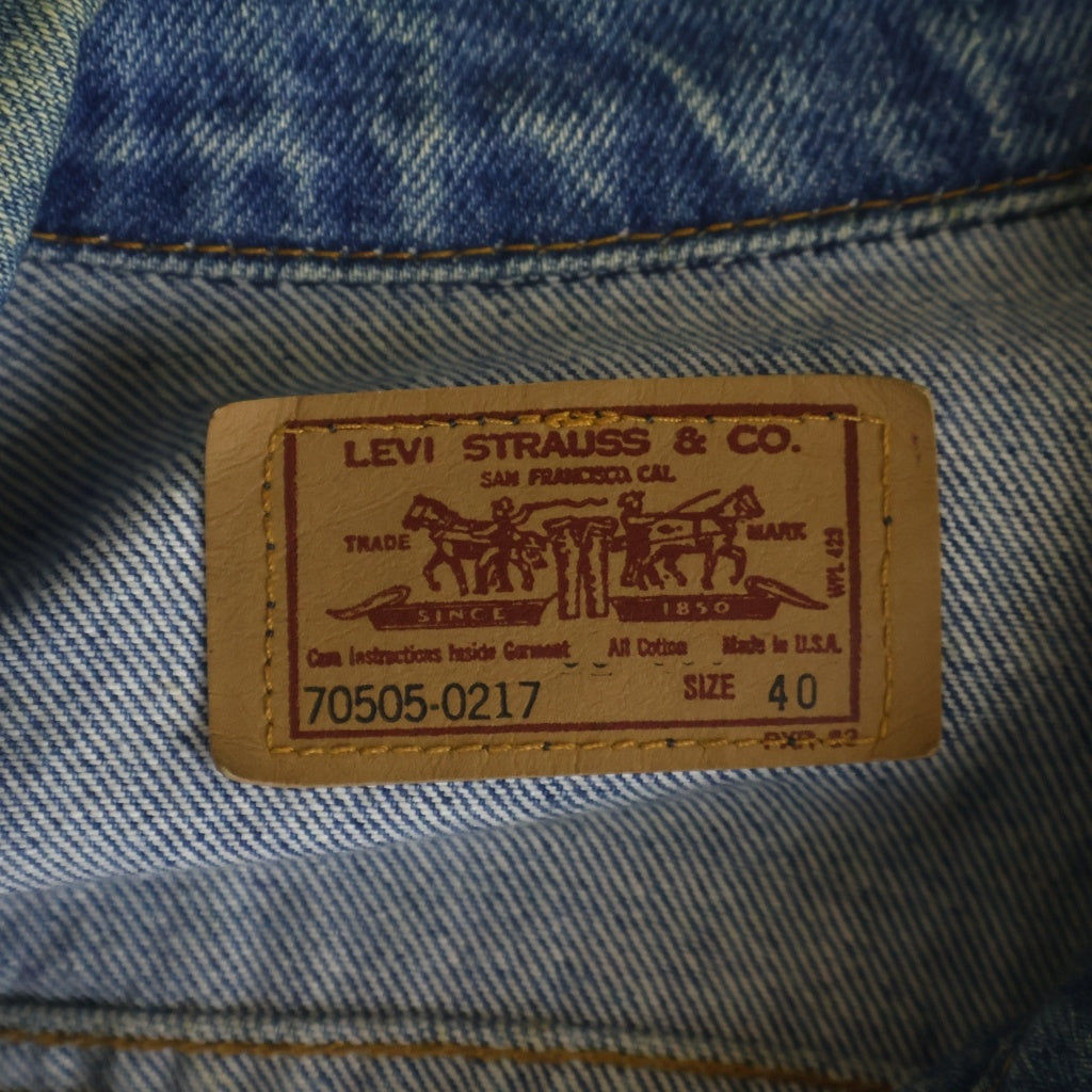 Levi's(リーバイス) 90S VINTAGE 70505-0217 4th ヴィンテージ ボタン裏527 USA製 デニムトラッカージャケット インディゴ