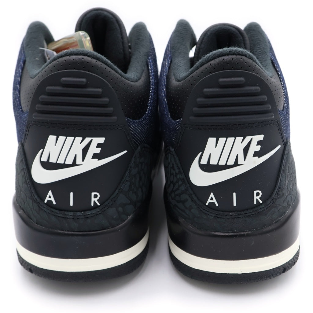 NIKE(ナイキ) ×Levi's AIR JORDAN 3 RETRO SP リーバイス エアジョーダン3 レトロ ローカットスニーカー ブラック/ホワイト US6.5/25.5cm IR0914-400