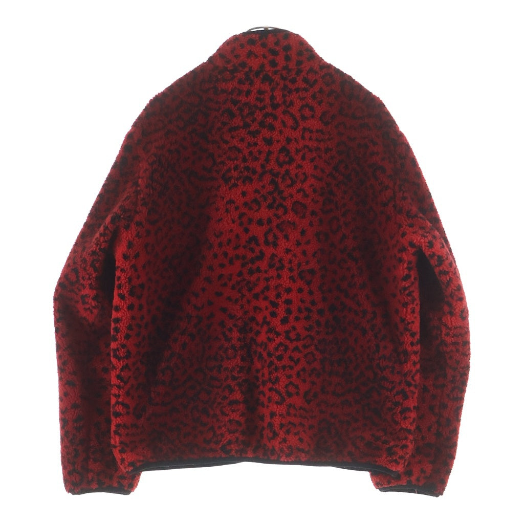 SUPREME(シュプリーム) 17AW Leopard Fleece Reverdsible Jacket レオパード フリース リバーシブル ジャケット レッド