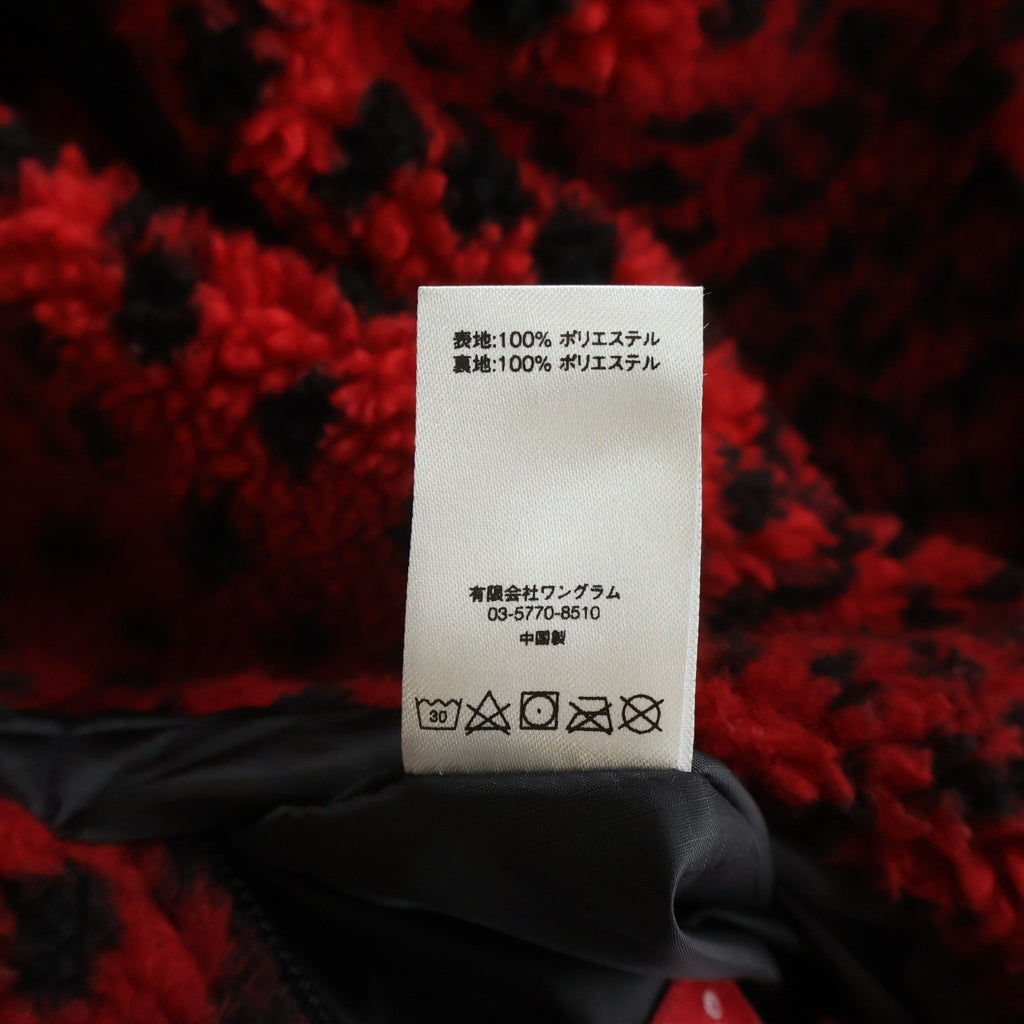 SUPREME(シュプリーム) 17AW Leopard Fleece Reverdsible Jacket レオパード フリース リバーシブル ジャケット レッド