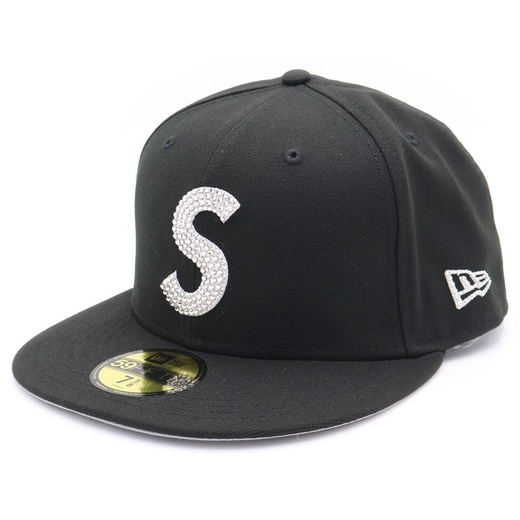 SUPREME(シュプリーム) 25SS ×NEW ERA SWAROVSKI LOGO CAP ×ニューエラ スワロフスキー ロゴ キャップ 帽子 ブラック