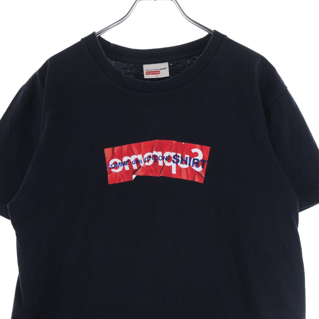 SUPREME(シュプリーム) 17SS ×Comme Des Garcons SHIRT Box Logo Tee ×コムデギャルソン ボックスロゴ 半袖Tシャツ カットソー ブラック