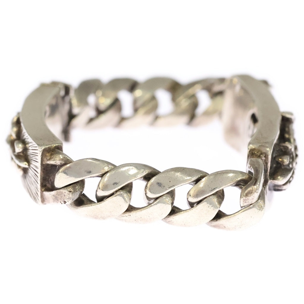 A&G(エーアンドジー) DBL CLASSIC ID BRACELET ダブル クラシックリンク IDブレスレット シルバー