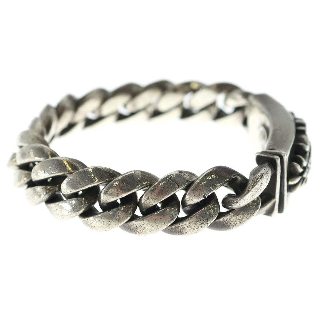 A&G(エーアンドジー) CLASSIC ID BRACELET サファイア クラシックリンク IDブレスレット シルバー