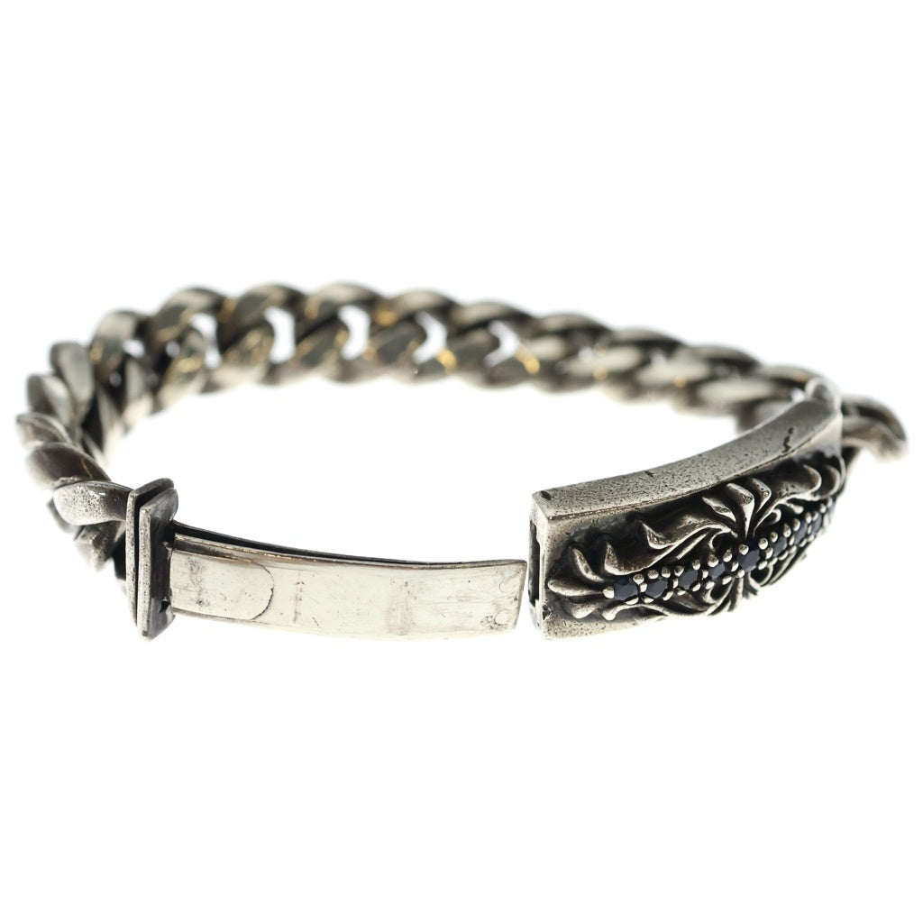A&G(エーアンドジー) CLASSIC ID BRACELET サファイア クラシックリンク IDブレスレット シルバー