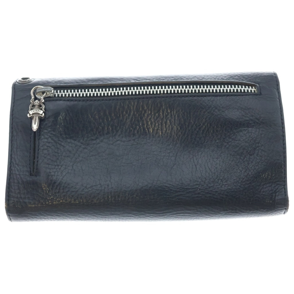 CHROME HEARTS(クロムハーツ) WAVE ウェーブ レザーウォレット 財布 ブラック BCA374