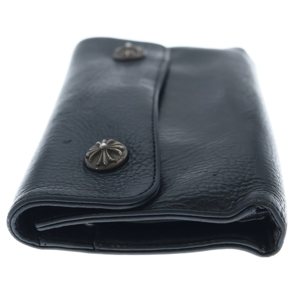 CHROME HEARTS(クロムハーツ) WAVE ウェーブ レザーウォレット 財布 ブラック BCA374