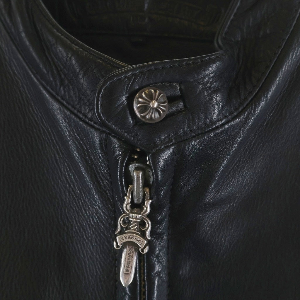CHROME HEARTS(クロムハーツ) RACING2 レーシング2 ダガージップシングルライダースレザージャケット