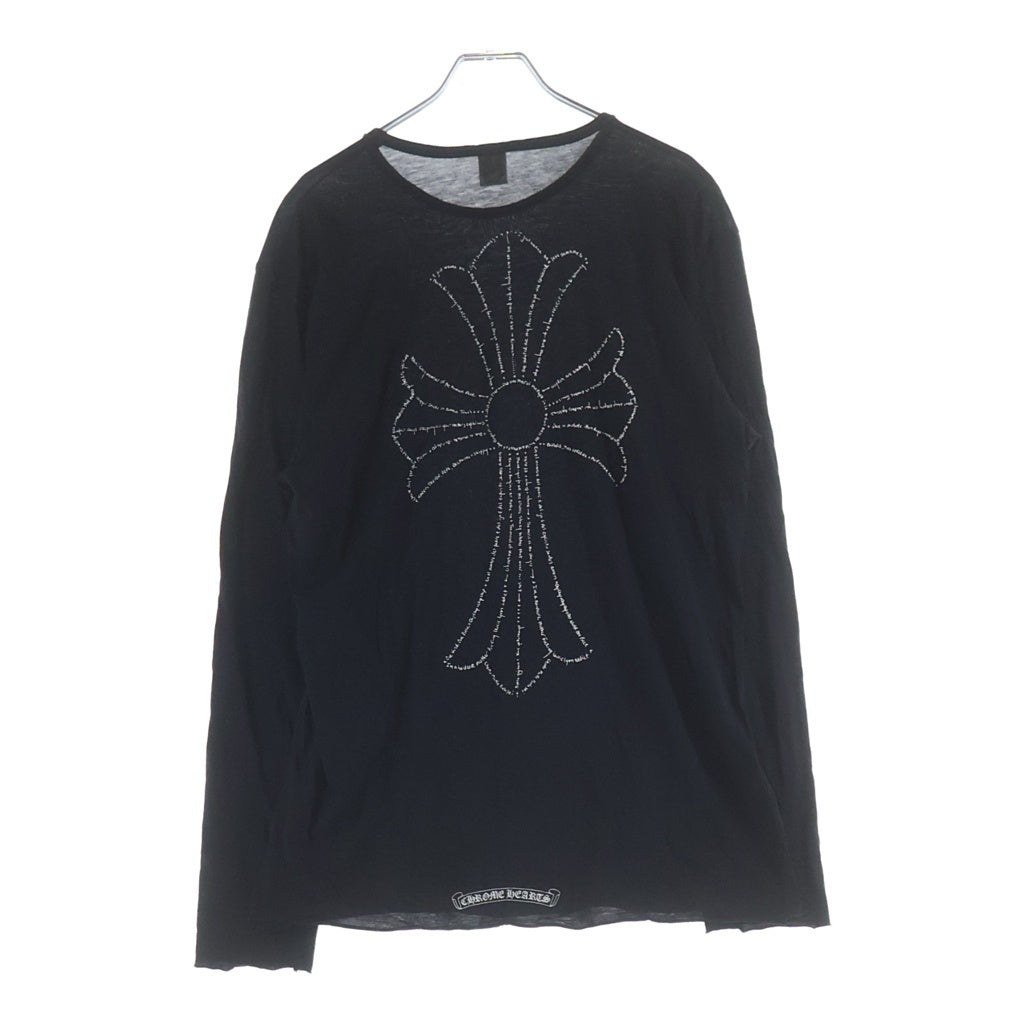CHROME HEARTS(クロムハーツ) OLD CHロゴ バックプリント 長袖インナーシャツ ブラック